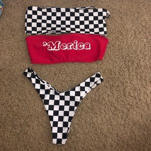 Bandeau bikini set